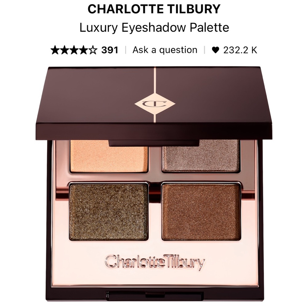 Charlotte Tilbury Luxury Eyeshadow Palette-The Golden Goddess
